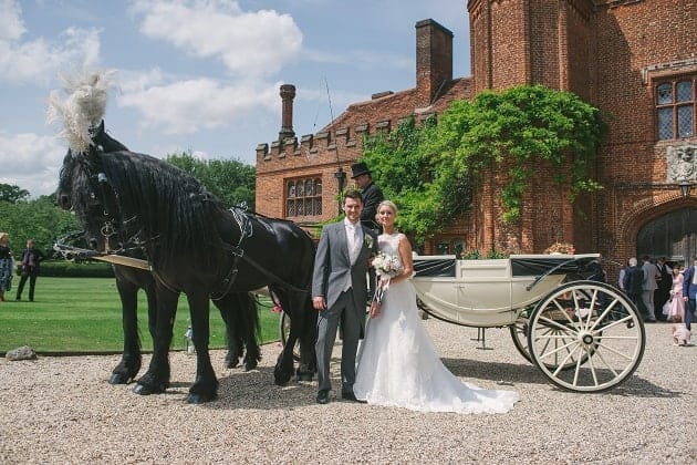 Horse and carriage at Leez Priory
