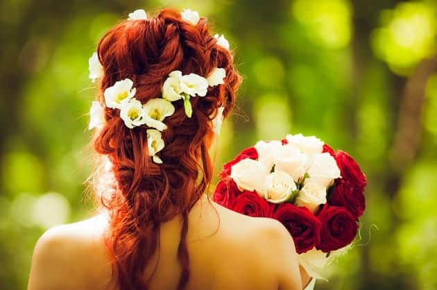Floral hair accessories